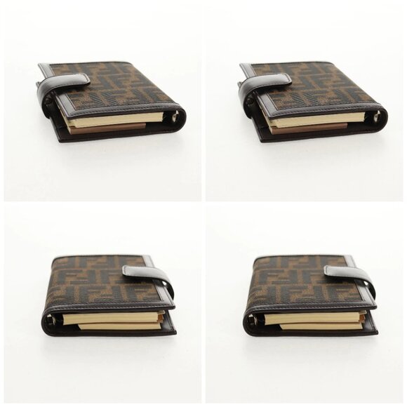 FENDI Zucca Canvas Planner Black Brown Auth sw1689V - Picture 16 of 16